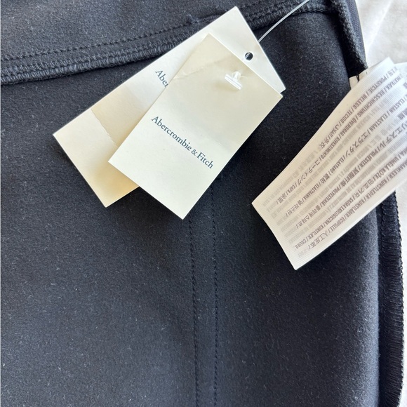 Abercrombie & Fitch Pants 34 /18 Straight Ultra High Rise Vegan Leather XL‎ BNC9 - Picture 5 of 7